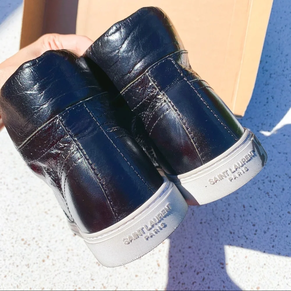 NIB Authentic Saint Lauren Moroder Hightop Sneaker​ - Picture 4 of 9